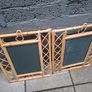 2 x Vintage Rattan/Bamboo Mirrors Image 8