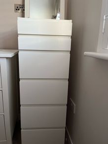 tall chest of drawers white