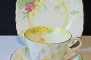 Rare Art Deco J.H. Cope &amp; Co Wellington China Trio Tea Cup Plate &amp; Saucer