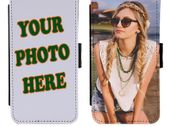Personalised Galaxy S20 Plus - PU Leather Flip Case with your photo or image