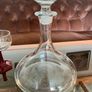 Vintage Full Bodied Red Wine Glass Decanter Original Stopper Image 10
