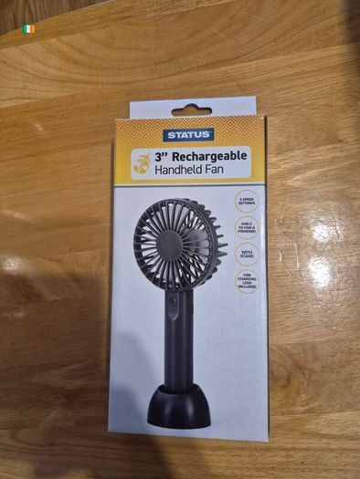 Rechargeable Handheld Fan - usb c