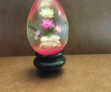 Vintage Lucite Egg shaped paper weight