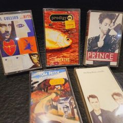 Cassette Tapes Phil Collins, Prince, Tom Petty Etc.