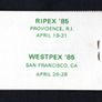 1985 Ireland Eire Philatelic Association (EPA) Exhibition Booklet for Ripex 85 and Westpex 85 includes 1p, 2p & 3p Definitive Stamps Gutter Pairs Image 2