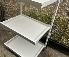 Three shelf beauty trolley