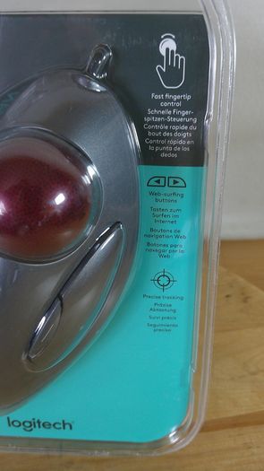 Logitech Trackman Marble Corded Trackball Mouse T-BC21 New Sealed 910-000808
