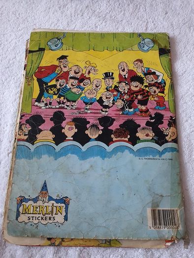 Beano Sticker Book 98% Full + Spare Book about 50% full