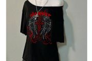 Fab Top with Rock/Goth Style Vibes size 20 + matching necklaces available