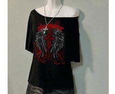 Fab Top with Rock/Goth Style Vibes size 20 + matching necklaces available