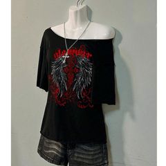 Fab Top with Rock/Goth Style Vibes size 20 + matching necklaces available