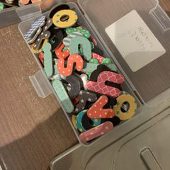 Fridge magnets letters big and small