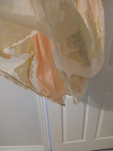 Peach and gold new dress size 12