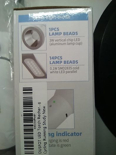 Rechargeable LED Torch + Table Lamp