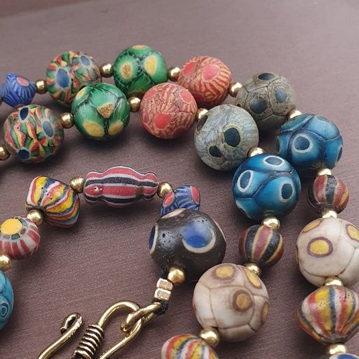 Ancient Style Gabri Thousand Eyes Glass Beads Necklace