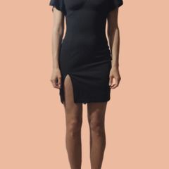 Elegant Black Mini Dress UK 14