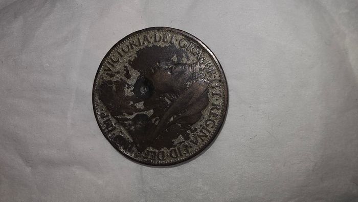1900 one penny Victoria 3rd Print