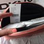 NEW Genuine DKNY Womens Large Makeup Bag CORAL Image 3