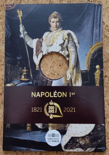 France 10 Euro Silver (.333) Uncirculated Coin 2021 - Napoleon I - Bicentenary of his passing away