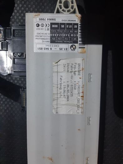 Bmw 5 Series E60 E61 Control Module Unit Computer Cas2 6943851