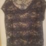 Navy and Gold Sequined top Image 3