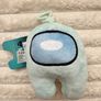Light Blue Among Us keychain bag clip plush soft  approx. 11 cm. Please see photos Image 2