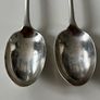 Pair of Antique Sterling Silver Teaspoons  London 1896  George Maudsley Jackson Image 4