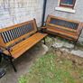 Cast iron Garden table and 2 bench Image 4