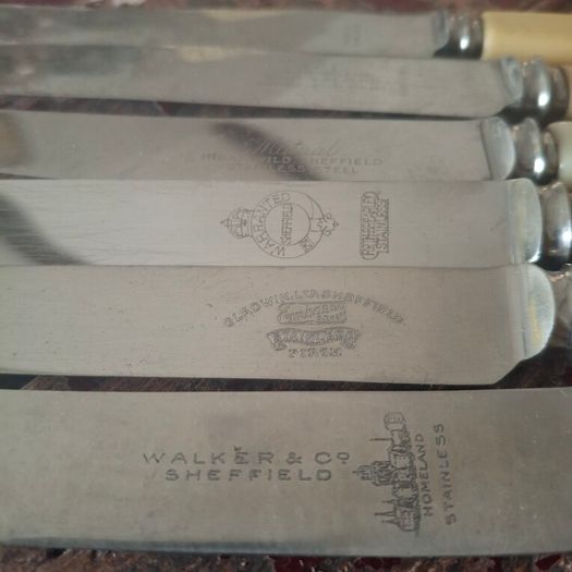 Faux Bone Handle Knives