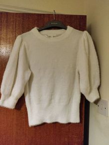Cream fluffy top