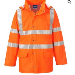 Portwest RT50 Sealtex Ultra Hi-Vis Rain Jacket - Waterproof, Class 3 (Orange)