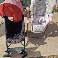 Stroller and High chair