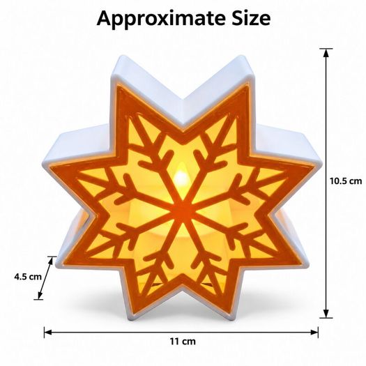 Christmas Tea Light Lanterns, Tree, Star or Snowflake 3D