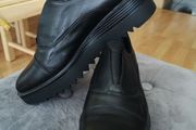 Cinders Leather Wedges Size Uk 6 ( Eu 39)