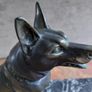 Antique French bronze Alsatian German Shepherd statue by Rochard 1930s Image 3