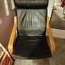 Ikea Poang Chair and Footstool Image 3