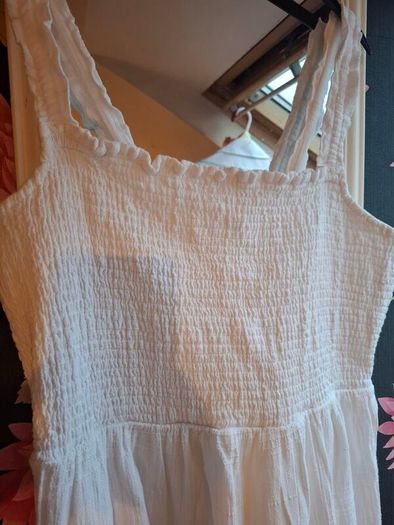 white summer dress