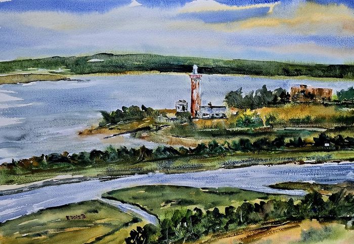 scattery island watercolour