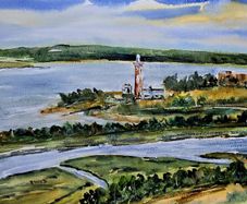 scattery island watercolour