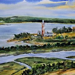 scattery island watercolour
