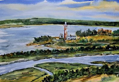 scattery island watercolour