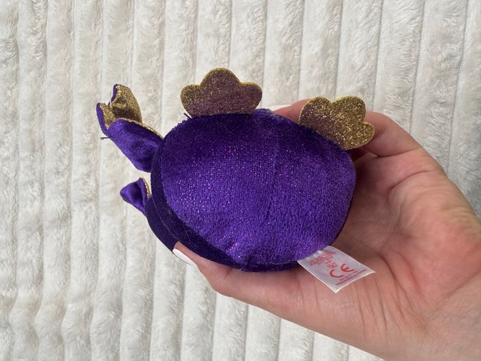 Ty Beanie Boos COUNT the Purple Halloween Bat approx. 6" Used Please see photos