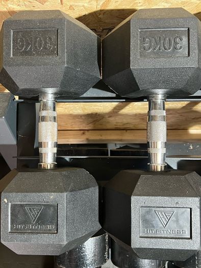 5Kg - 30Kg Dumbells + Rack