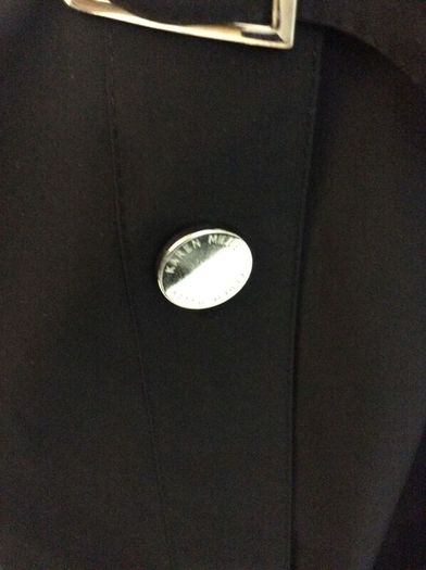 Rare Vintage Karen Millen Black Long Mac Trench Coat