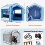 Inflatable Paint Booth, 3 x 2.5 x 2.5 m, Inflatable Spray Booth with 550W Powerful Blower and Air Filter System, Triangular Roof, for Painting Bicycle, Motorcycle, Automotive Sheet Metal Image 4