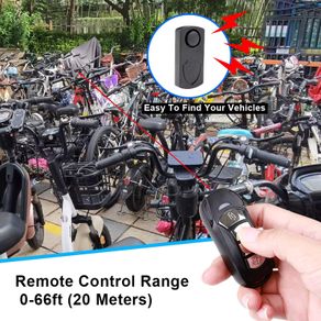Bicycle alarm with remote fob