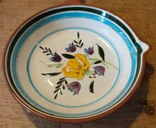 vintage Stangl Pottery skillet serving dish,