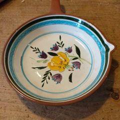 vintage Stangl Pottery skillet serving dish,  8 Open Skillet.