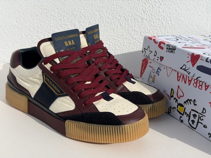 Dolce & Gabbana Miami Low Sneaker - Navy/Bordeaux