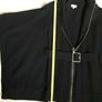 KAREN MILLEN Black Cardigan For Everyday Wear 100% Wool Size 1 UK 8-10 Image 3